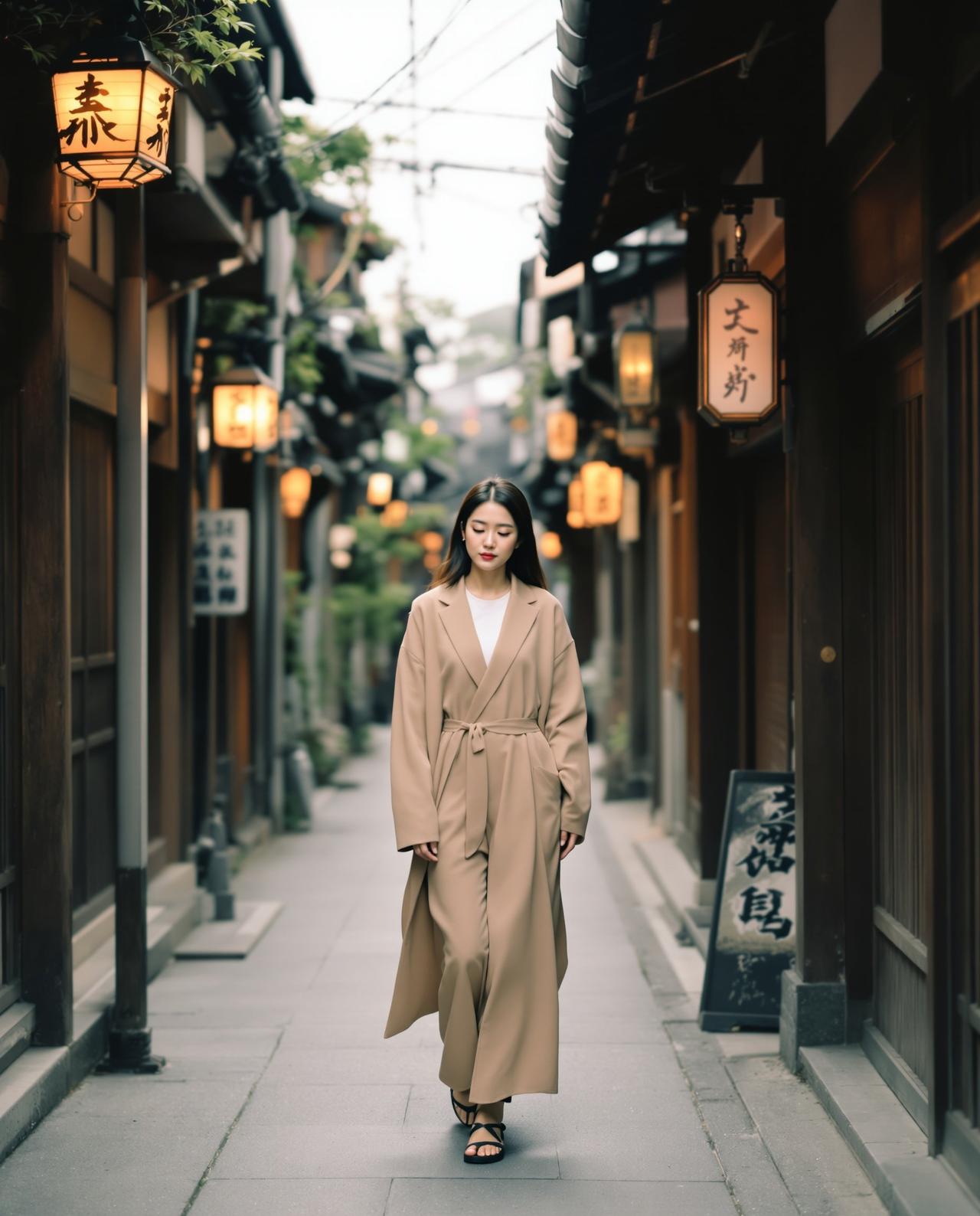 京都巷弄里的漫步